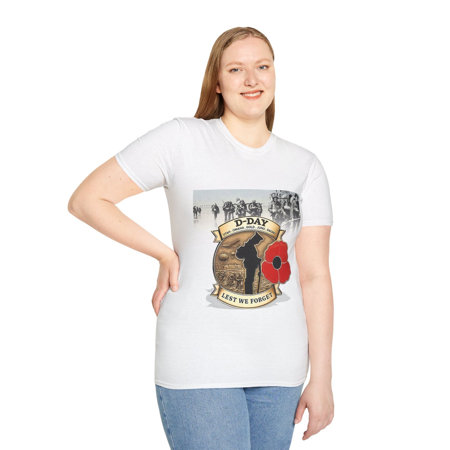 Lest we forget - Unisex T-Shirt remembering Veterans in the World wars