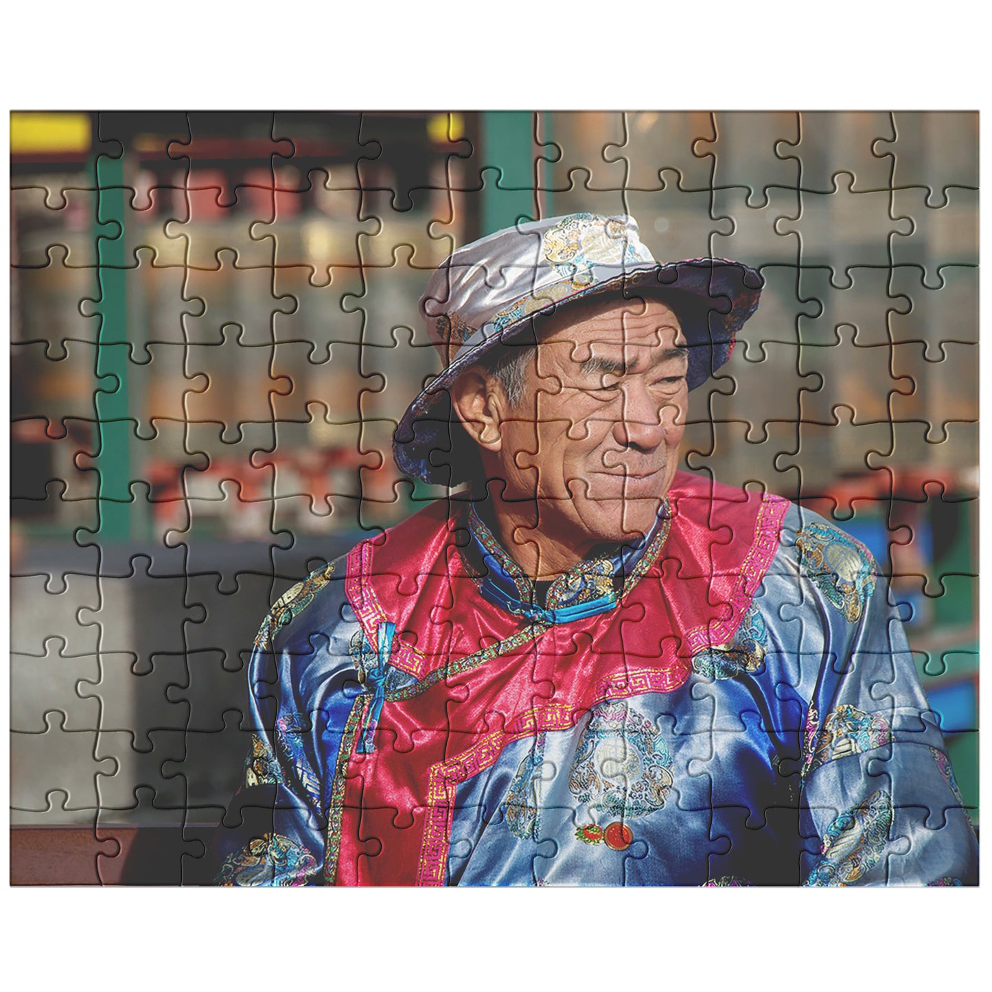 Chinese Priest in Chengde China Puzzle (120, 252, 500-Piece) - Fun Jigsaw Game for All Ages, Great Gift for Puzzle Enthusiasts, Relaxing