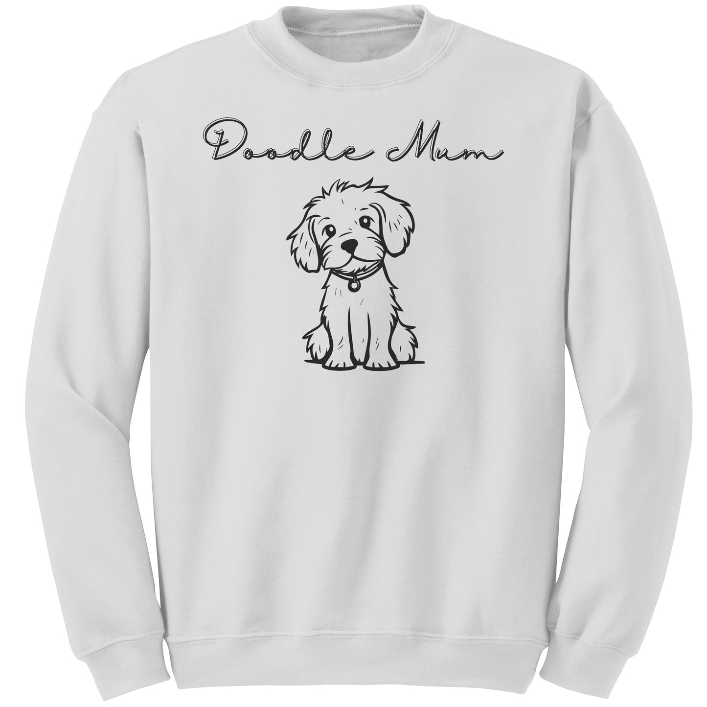 Doodle Mum Crewneck Sweatshirt White