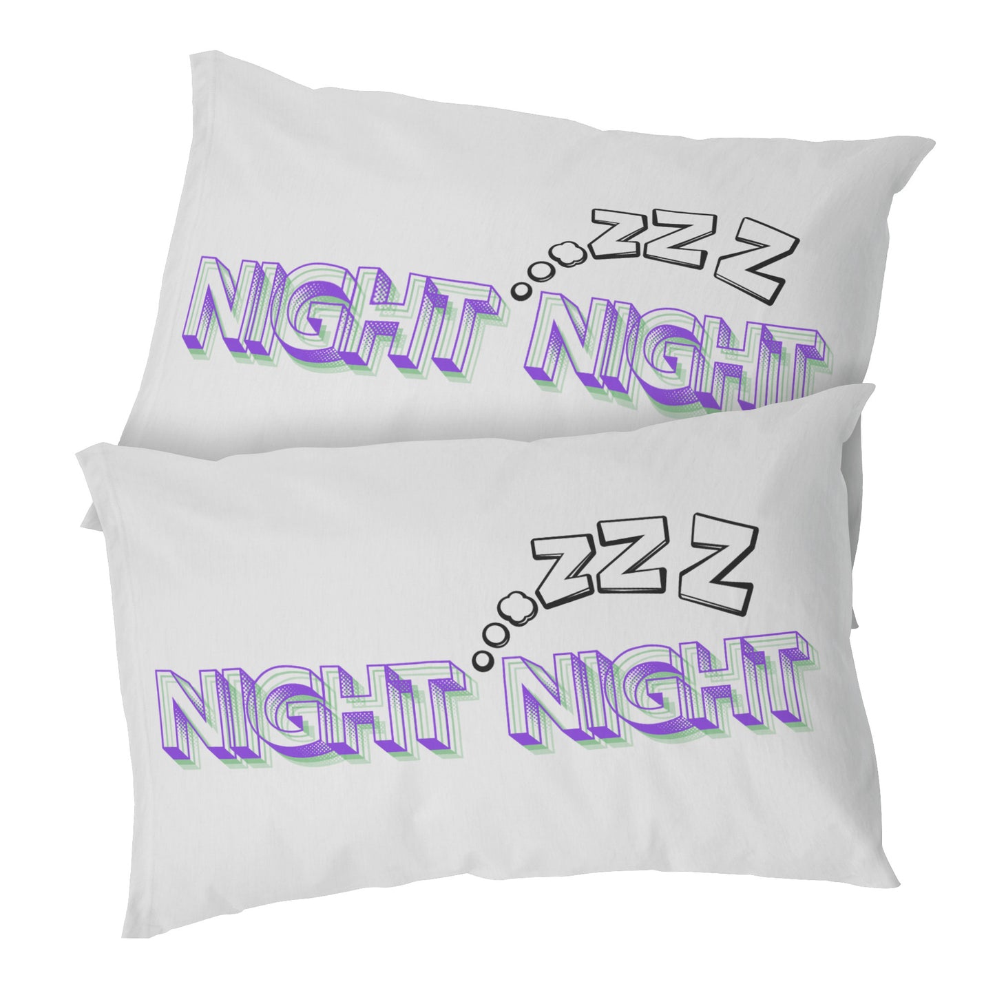 Night Night Microfiber Pillowcase, Sweet Dreams Bedding, Cozy Sleep Pillow Cover, Bedroom Decor Accent, Gift for Her,
