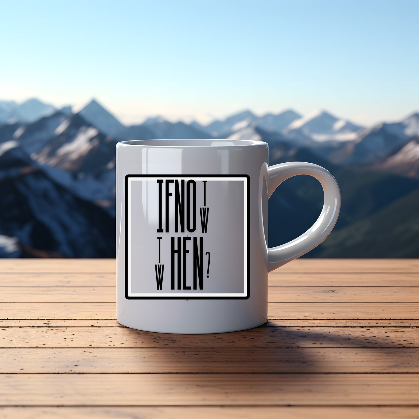 If Not Now, Then When ? White Mug