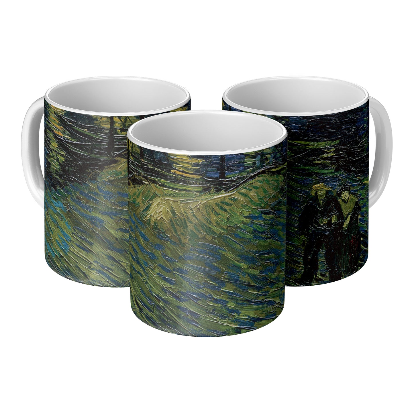 Starry Night Van Gogh Mug, Two-Tone Coffee Cup, Art Lover Gift, Unique Kitchen Decor, 11oz Ceramic Tea Mug, Astronomy