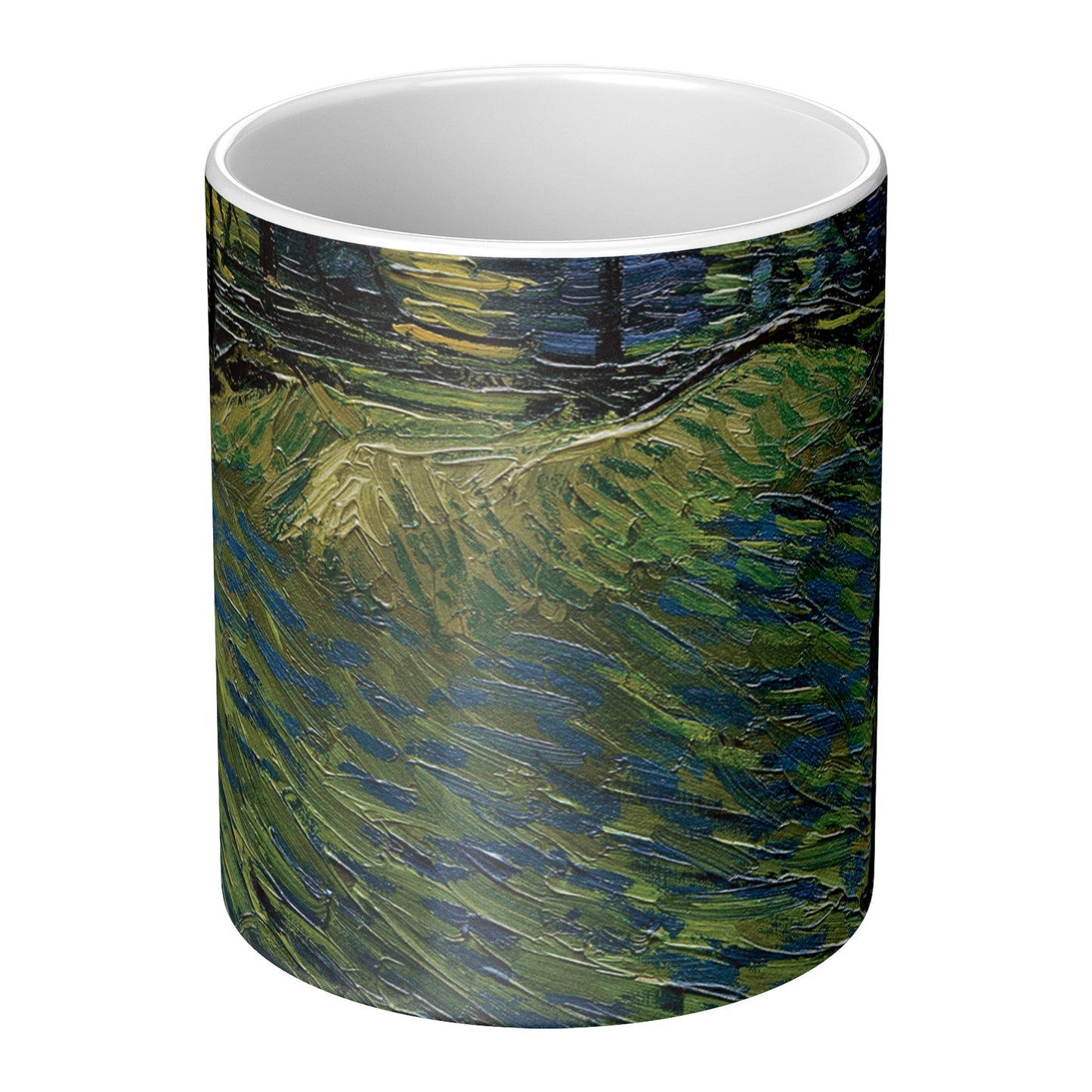 Starry Night Van Gogh Mug, Two-Tone Coffee Cup, Art Lover Gift, Unique Kitchen Decor, 11oz Ceramic Tea Mug, Astronomy