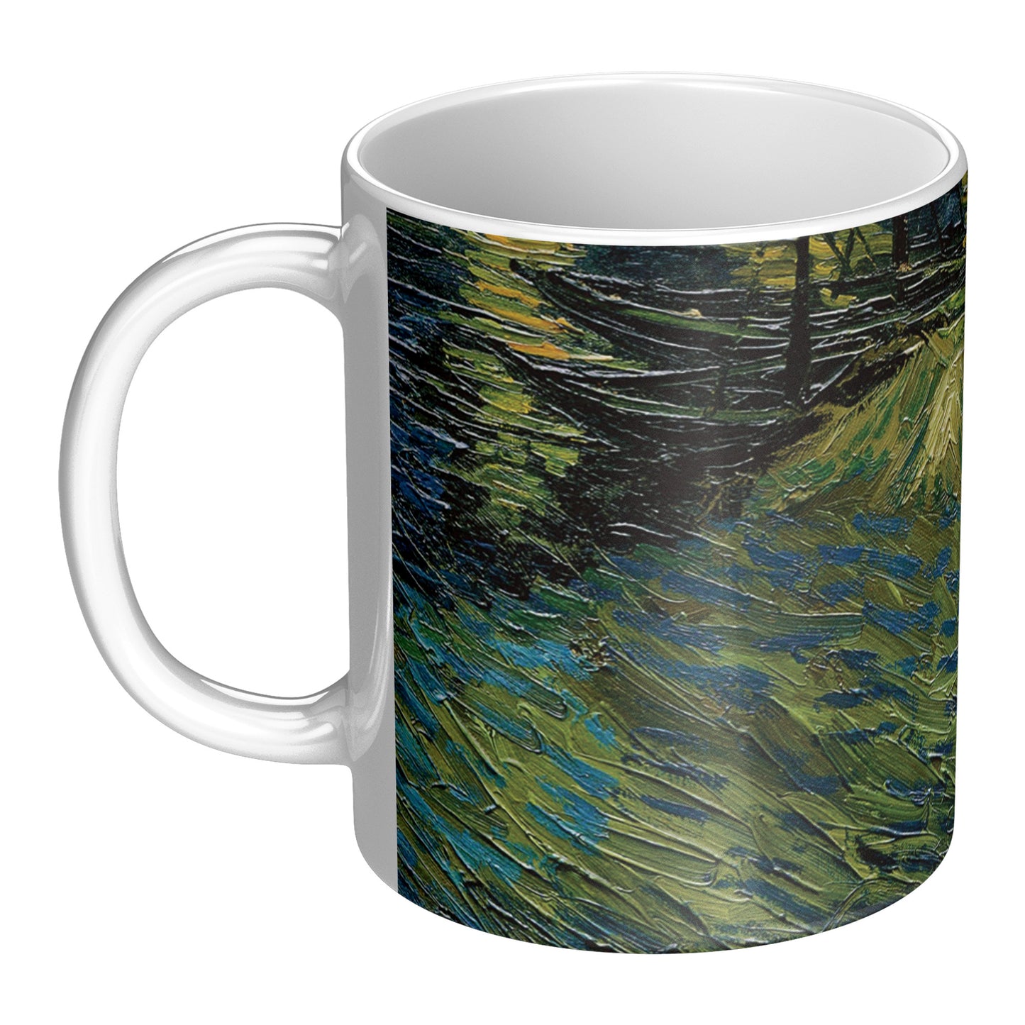 Starry Night Van Gogh Mug, Two-Tone Coffee Cup, Art Lover Gift, Unique Kitchen Decor, 11oz Ceramic Tea Mug, Astronomy