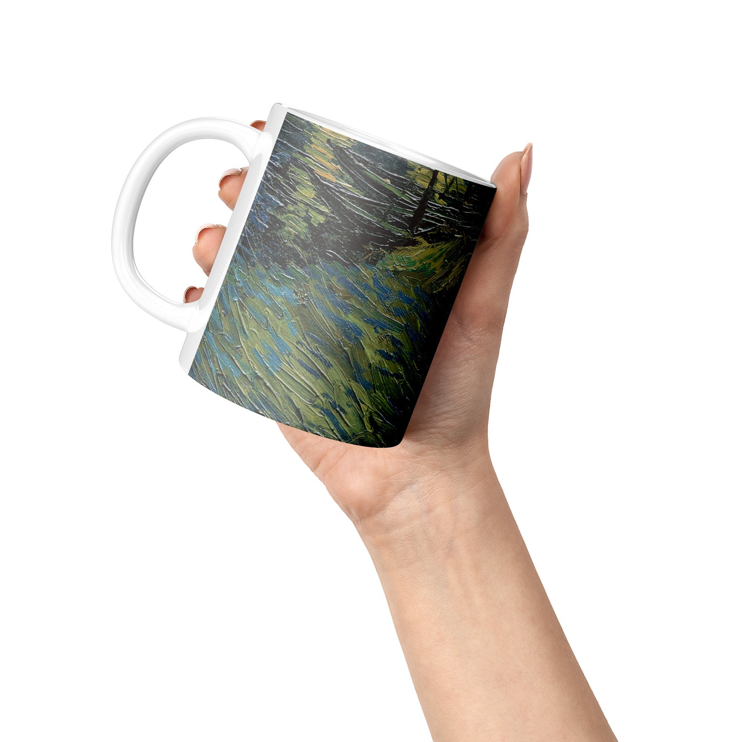 Starry Night Van Gogh Mug, Two-Tone Coffee Cup, Art Lover Gift, Unique Kitchen Decor, 11oz Ceramic Tea Mug, Astronomy