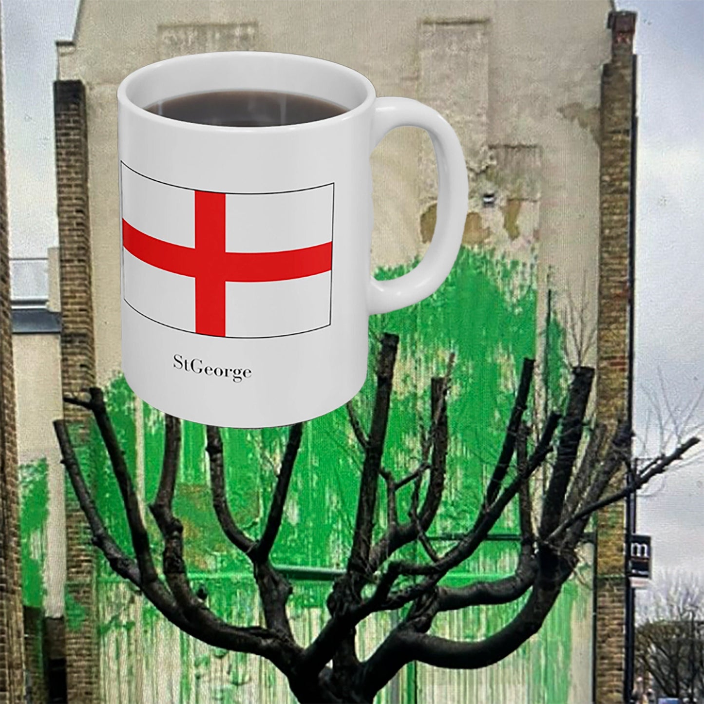 St George Ceramic Coffee Mug 11oz, St George English Flag