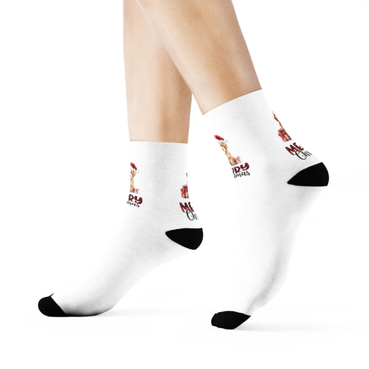 Christmas Dog Crew Socks