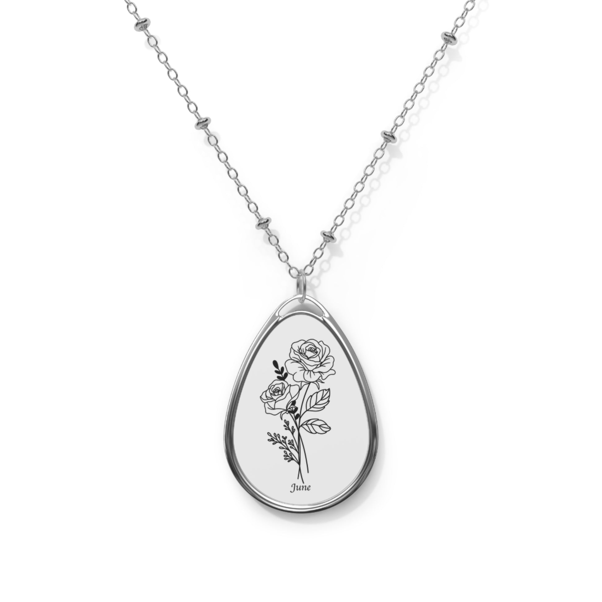 Elegant Oval Pendant