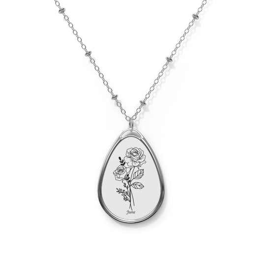 Elegant Oval Pendant