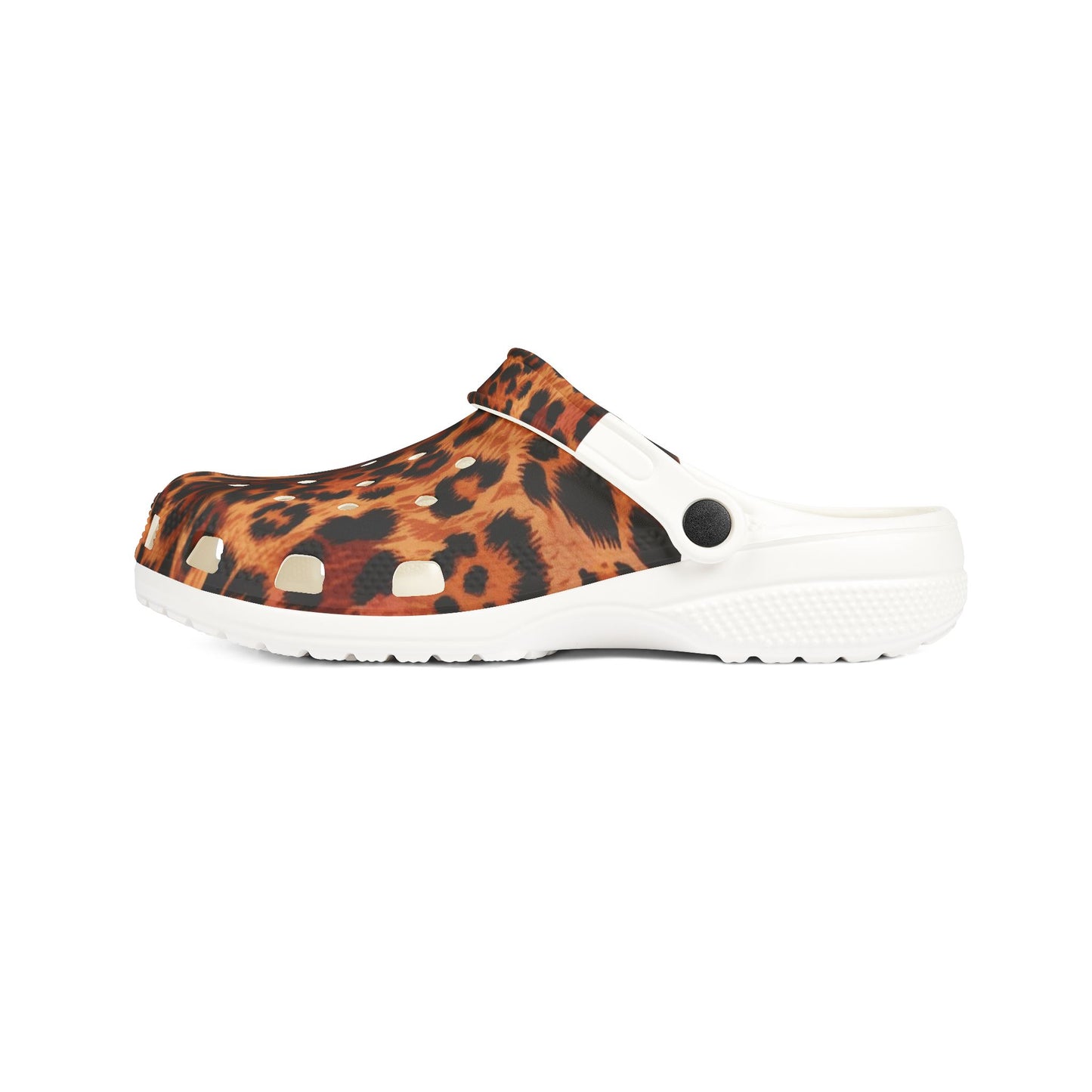 Leopard Skin Crocs, Rubber Clogs, Animal Print Shoes, Casual Footwear, Comfortable Sandals, Slip-on Slides