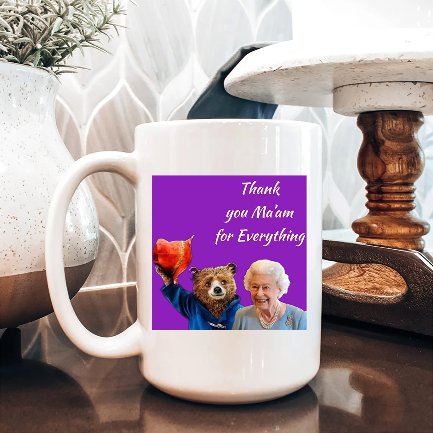 Paddington and Queen Elizabeth II Mug