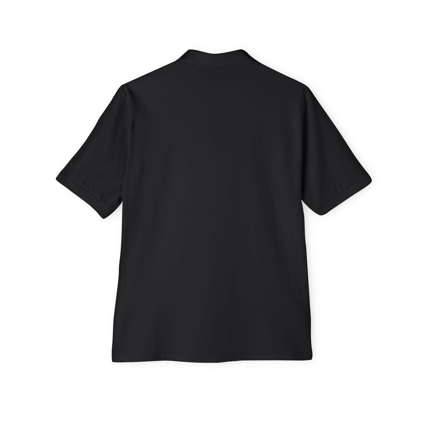 Men's Piqué Polo Shirt Black Premier Plumbing