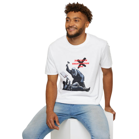 Revolutionary T Shirt, Activist's gift, Justice in Great Britain Now