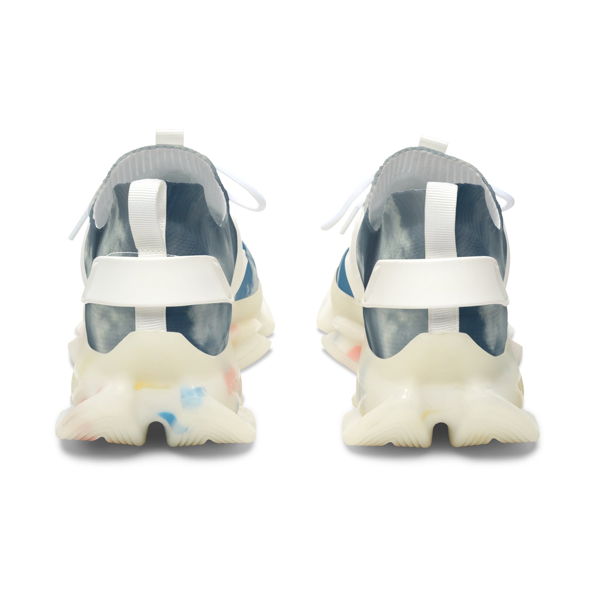 Cloud Design- Women's Mesh Sneakers, fab with denim jeans