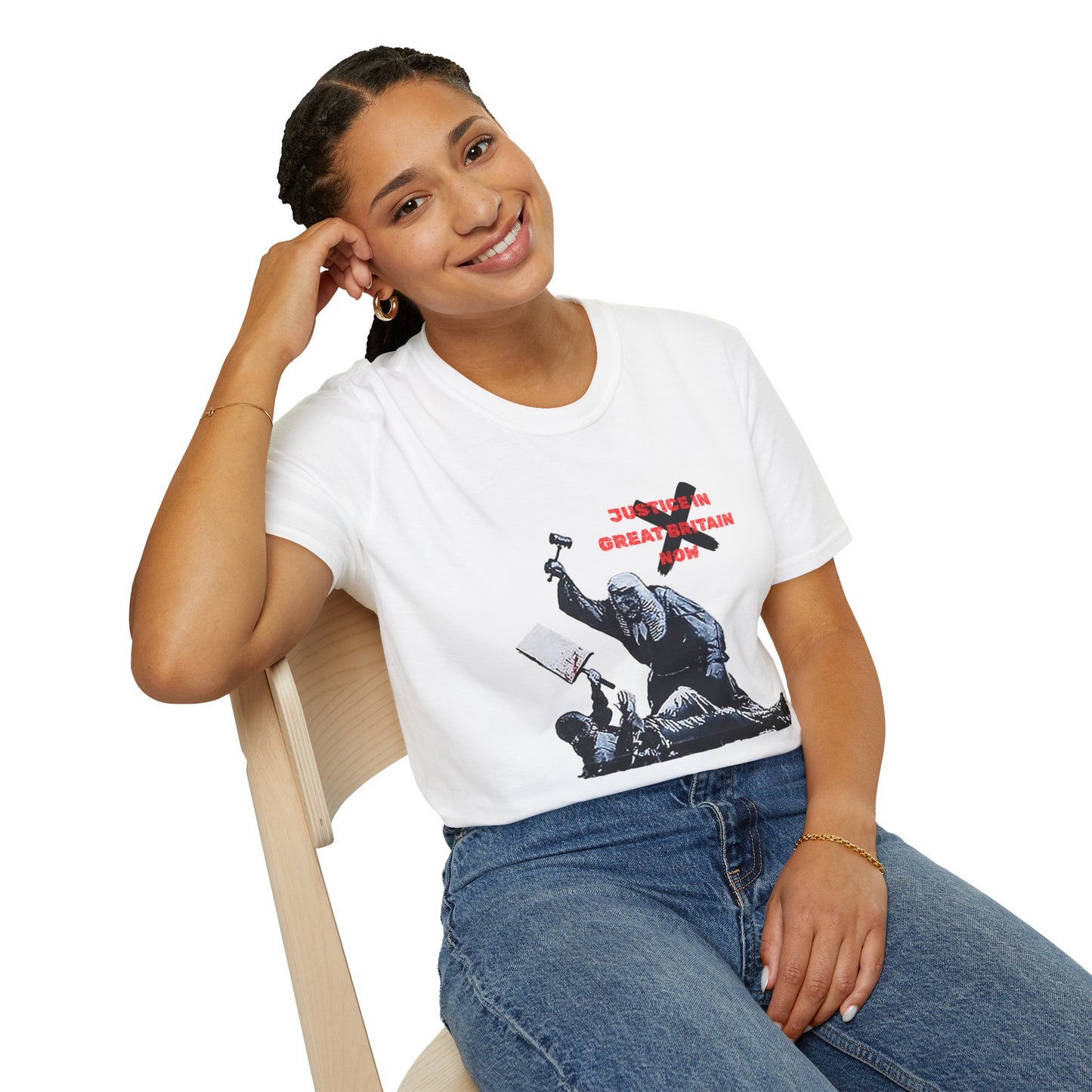Revolutionary T Shirt, Activist's gift, Justice in Great Britain Now