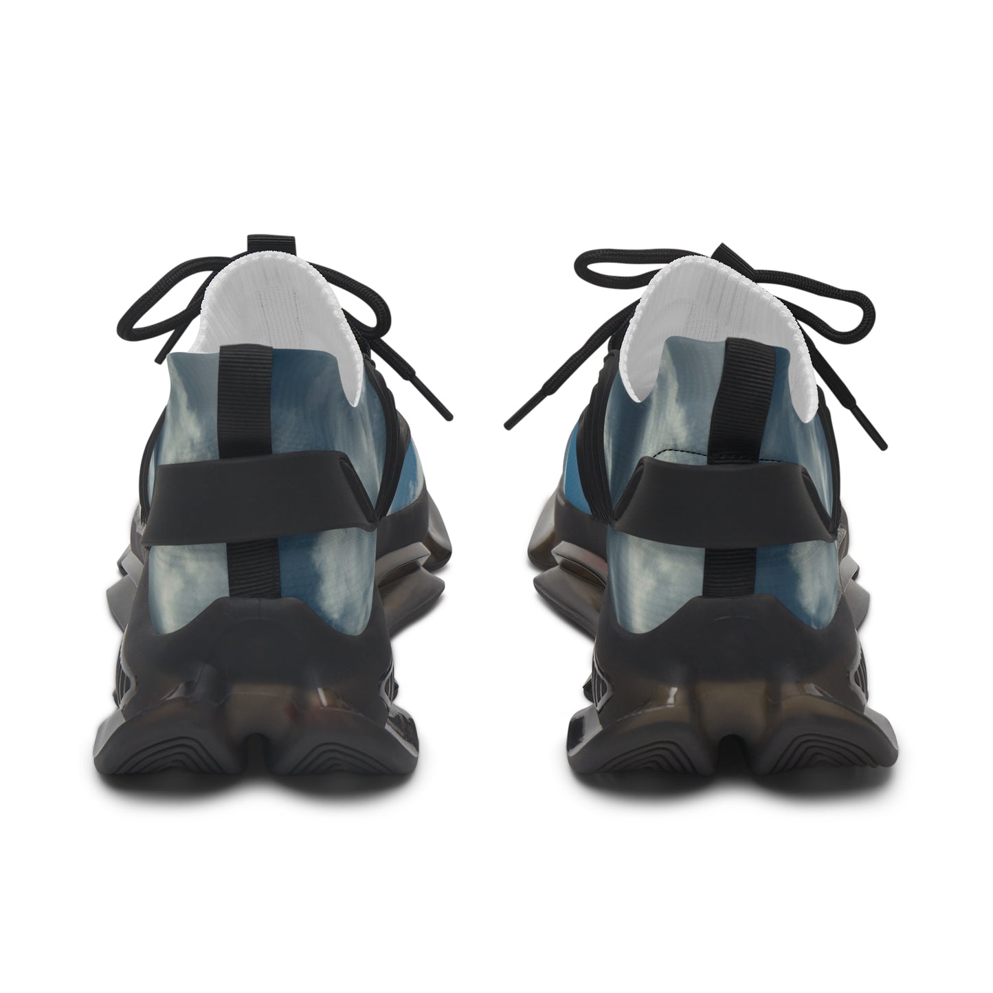 Cloud Design- Women's Mesh Sneakers, fab with denim jeans