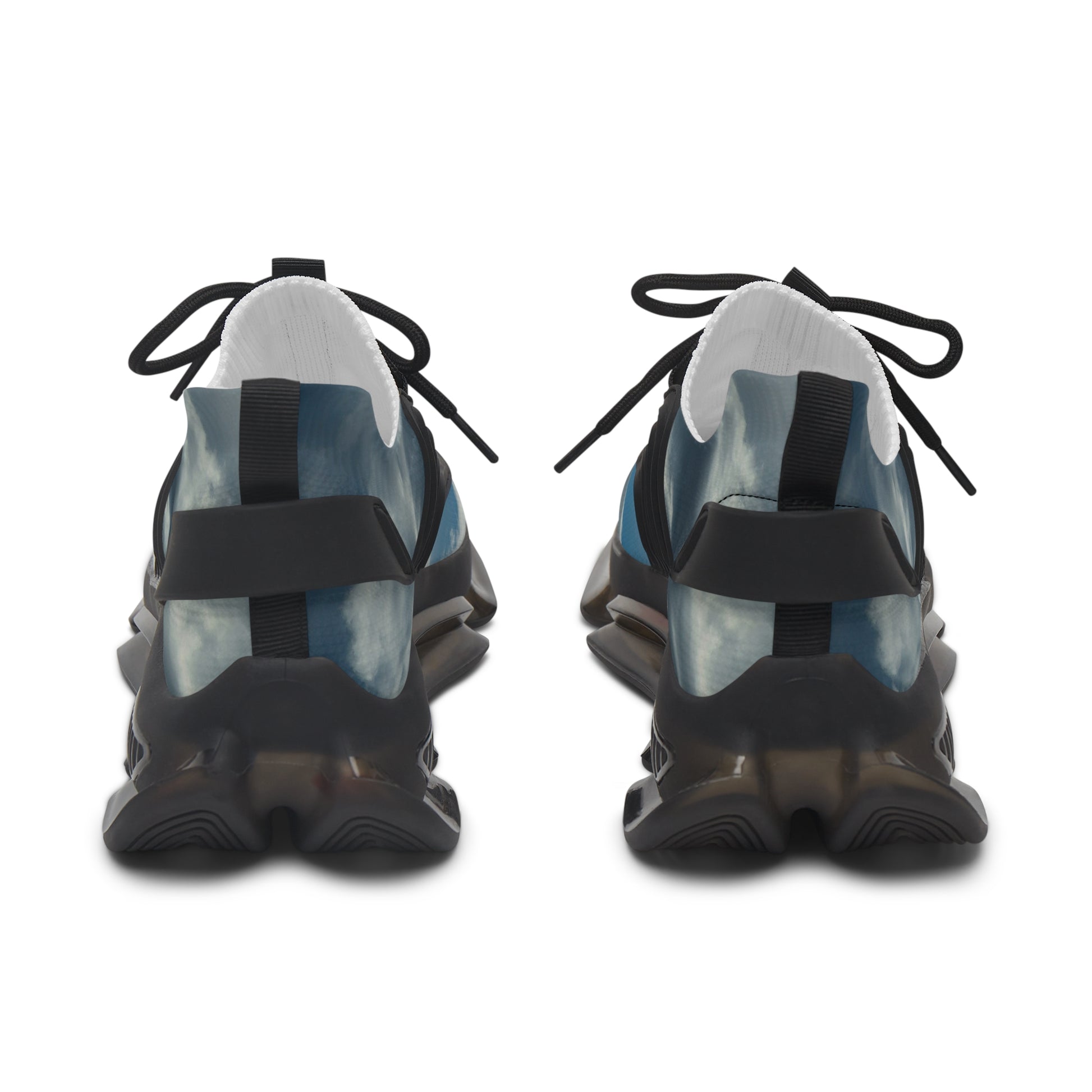 Cloud Design- Women's Mesh Sneakers, fab with denim jeans
