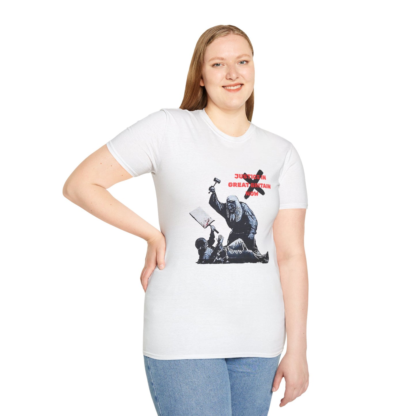 Revolutionary T Shirt, Activist's gift, Justice in Great Britain Now