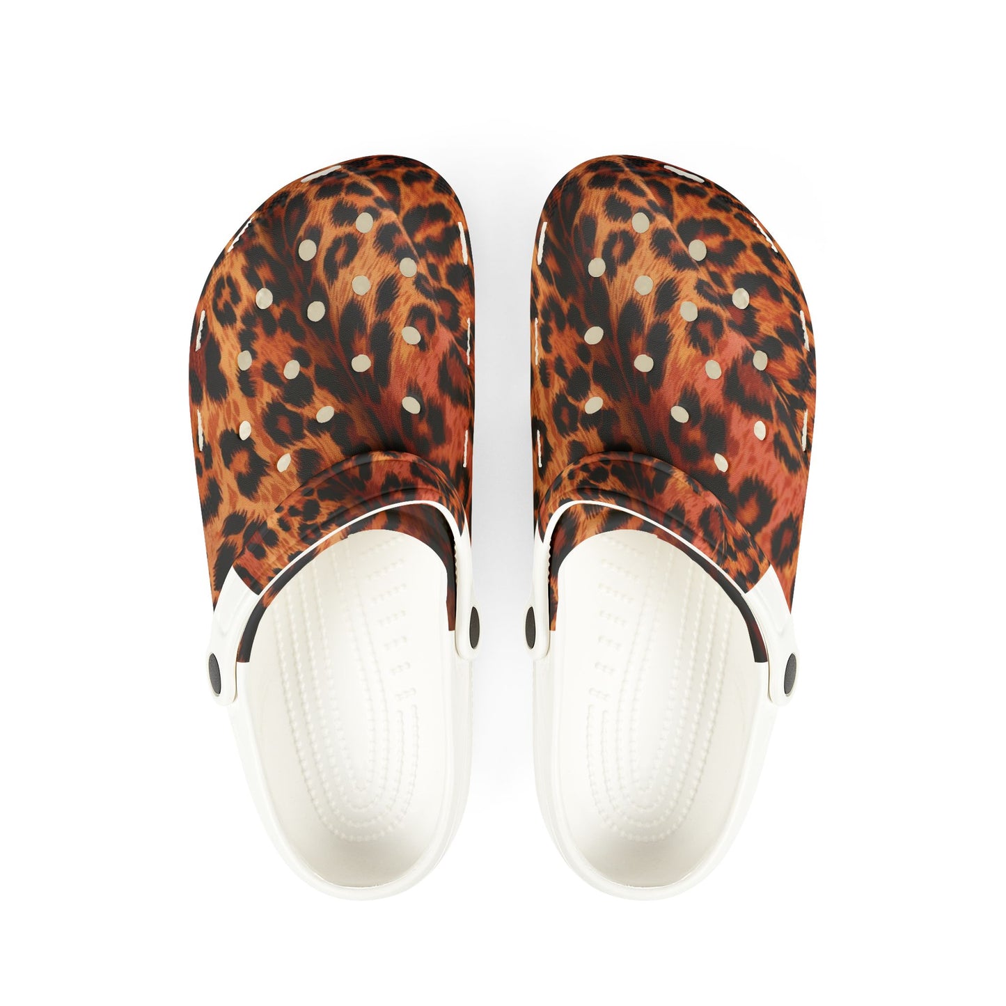 Leopard Skin Crocs, Rubber Clogs, Animal Print Shoes, Casual Footwear, Comfortable Sandals, Slip-on Slides