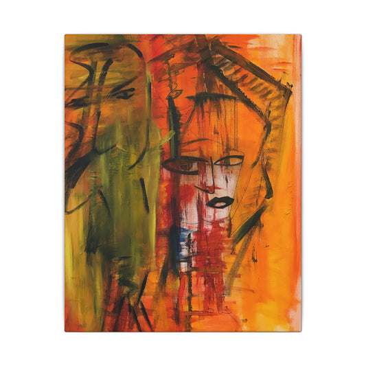 Two Faced, Vibrant Abstract Canvas Art, Modern Wall Decor, Colorful Home Accent, Contemporary Art Piece, Boho Wall Art, Soho UK, Unique Gift Idea