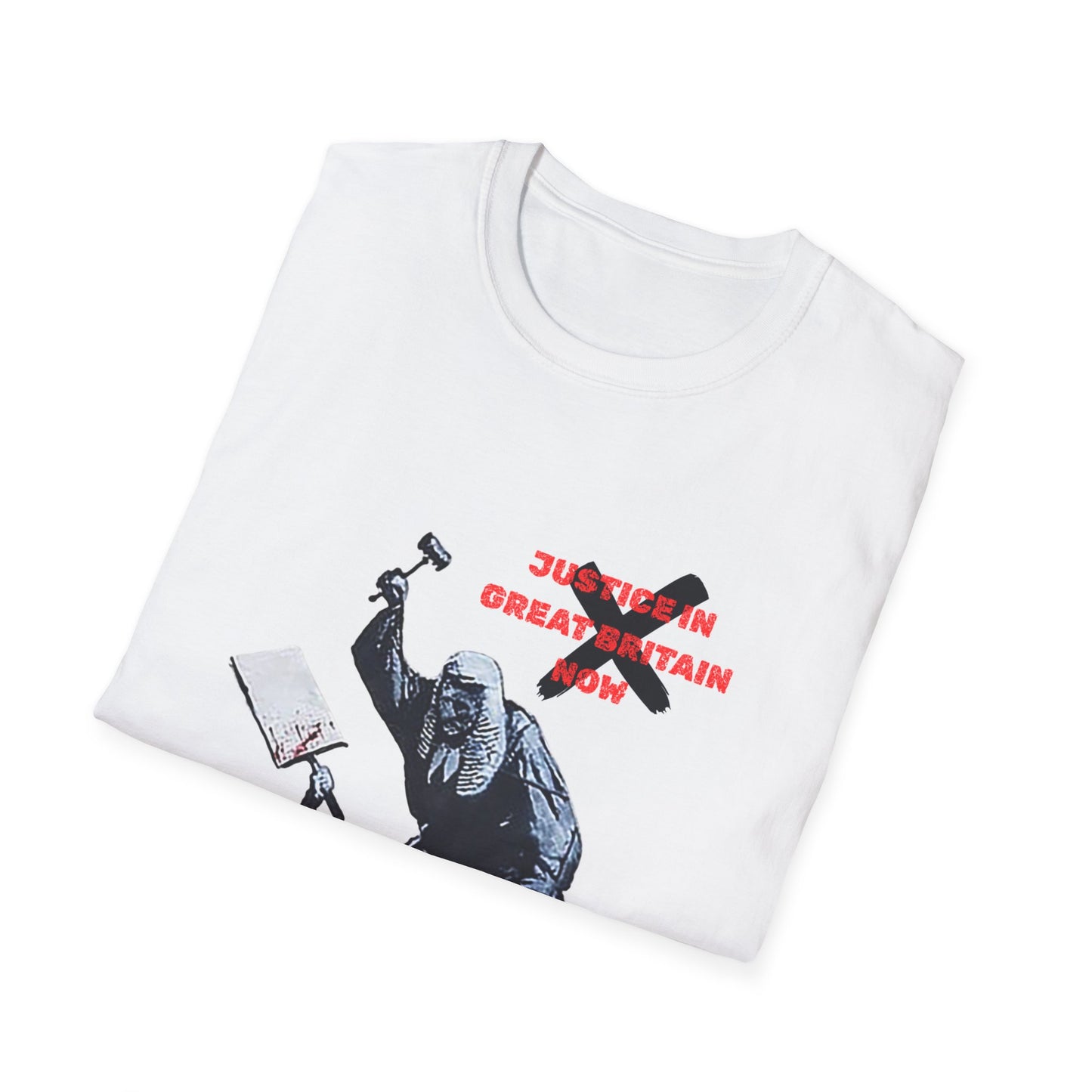 Revolutionary T Shirt, Activist's gift, Justice in Great Britain Now