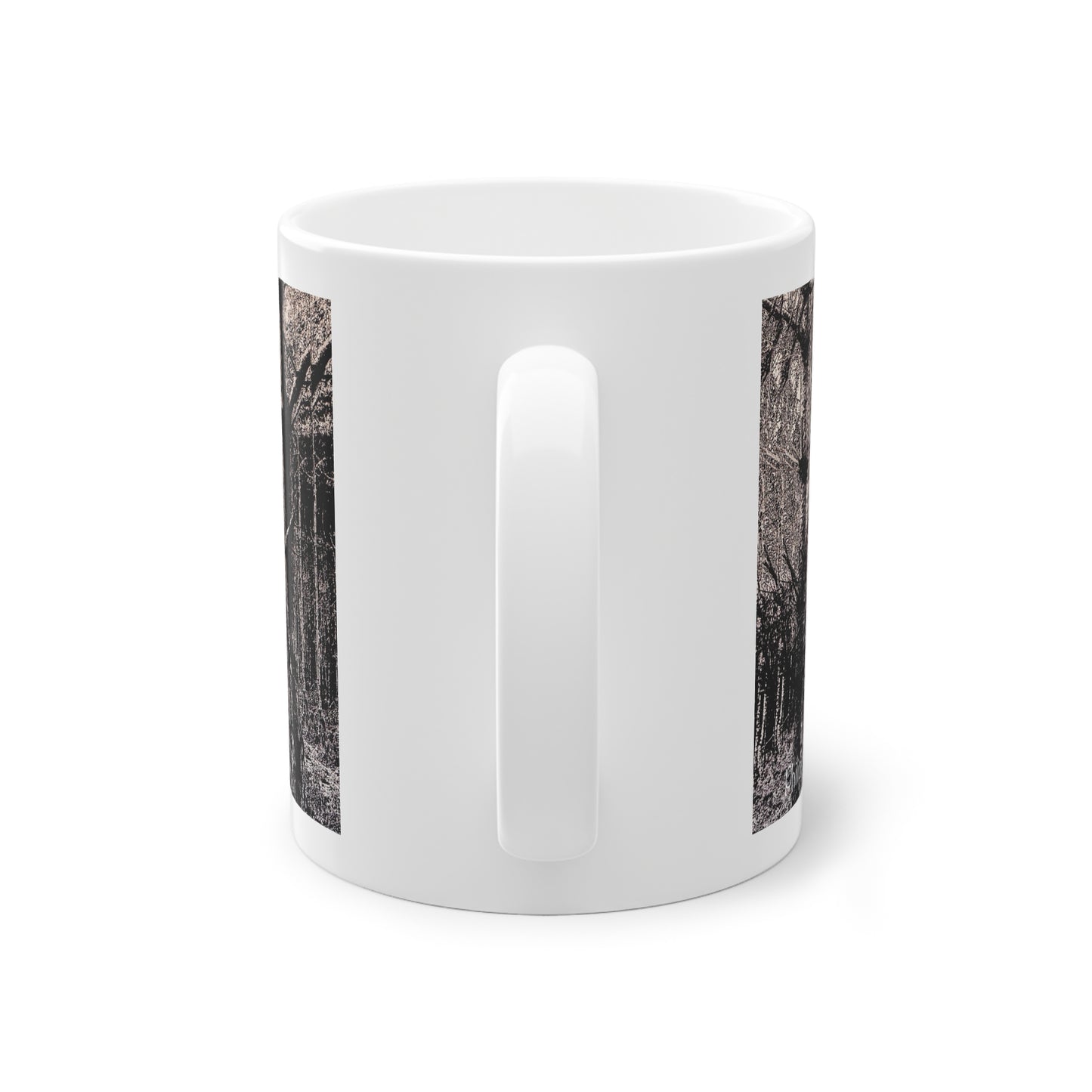The Forest Black & White Mug Original artwork by Philip Durell