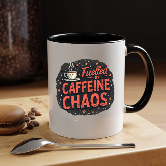 Fuelled by Caffeine Mug, Fuel Your Day, One Sip at a Time, Caffeine The Real MVP — Sip Accordingly Stay Fuelled,Stay Fuelled. Stay Focused.
