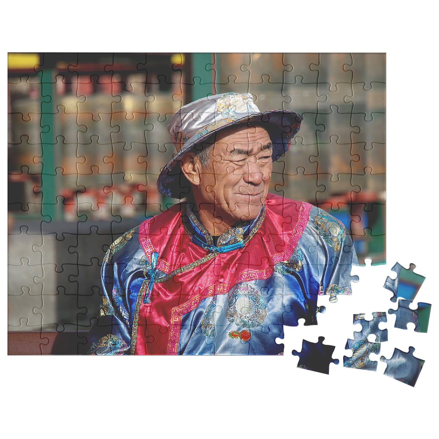 Chinese Priest in Chengde China Puzzle (120, 252, 500-Piece) - Fun Jigsaw Game for All Ages, Great Gift for Puzzle Enthusiasts, Relaxing