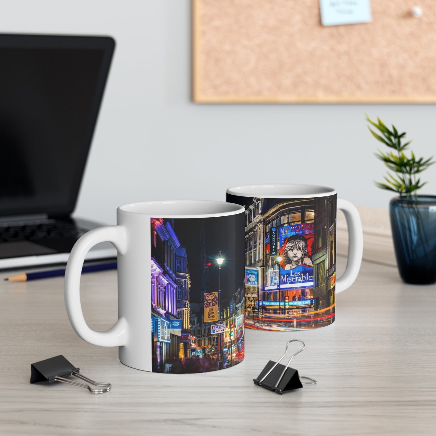 London Shaftesbury Avenue Mug, perfect for theatre lovers,a tribute to London’s theatre district,