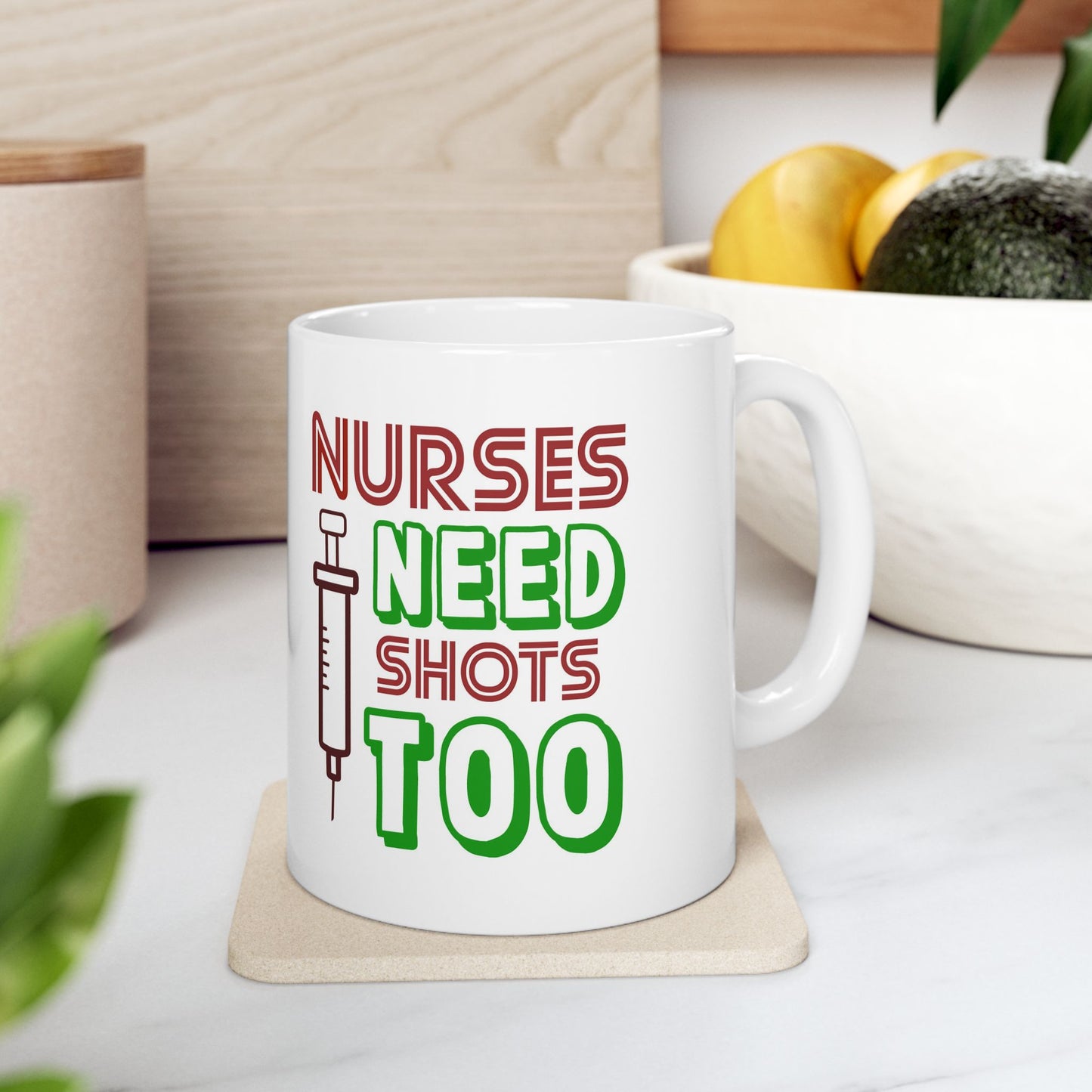 Nurses Need Shots Too Mug, Nursing Gift, Nurse Appreciation, Doctor Coffee Cup, Medical Team Present, Hospital Staff Thank You Gift