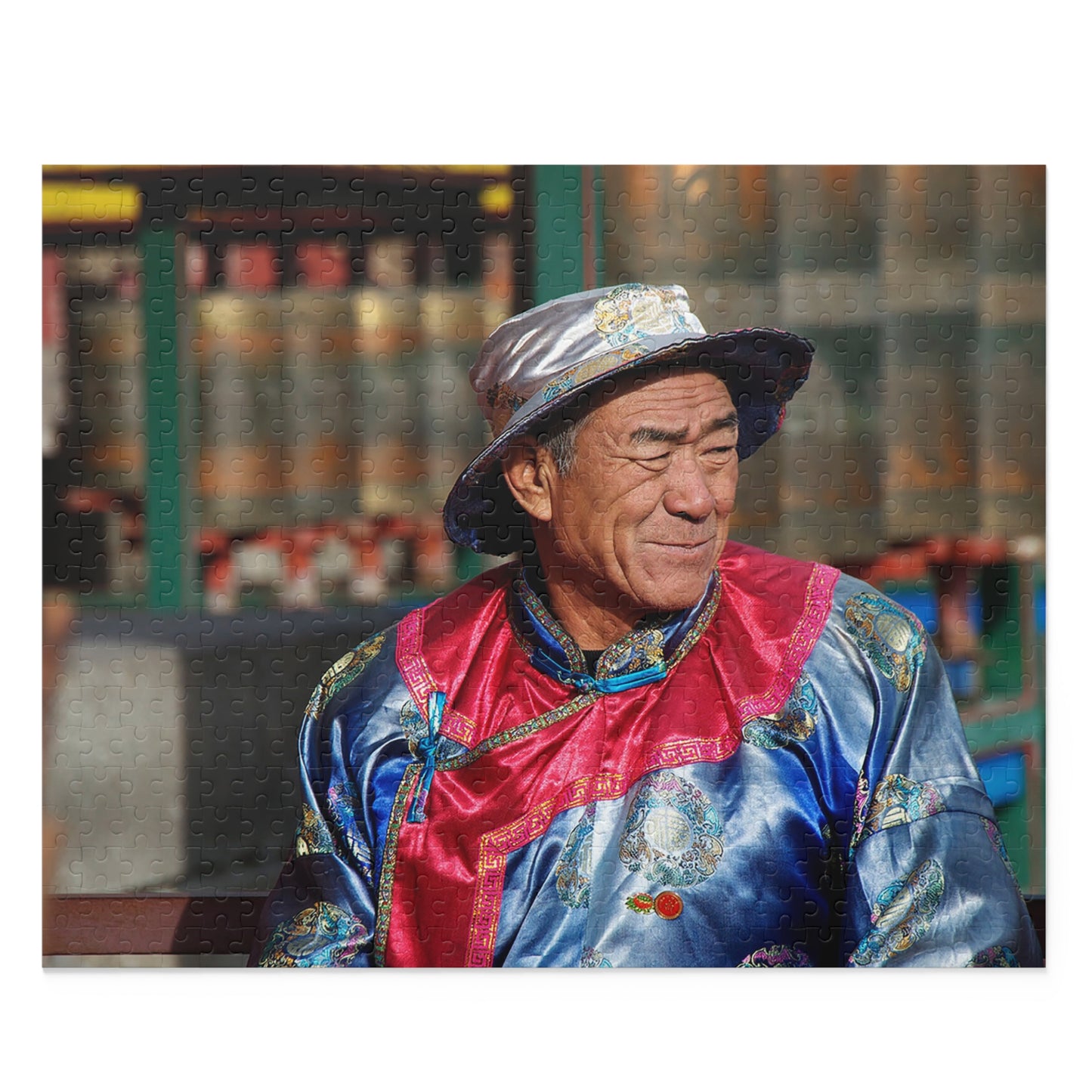 Chinese Priest in Chengde China Puzzle (120, 252, 500-Piece) - Fun Jigsaw Game for All Ages, Great Gift for Puzzle Enthusiasts, Relaxing