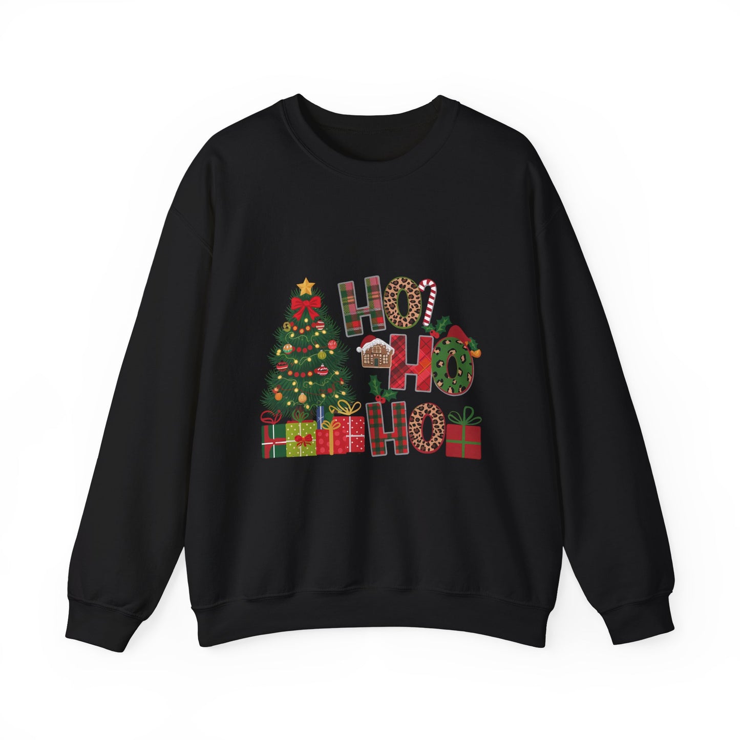 Ho Ho Ho Merry Christmas Sweatshirt, Holiday Crewneck Jumper, Xmas Pullover, Festive Winter Apparel, Cozy Christmas Gift