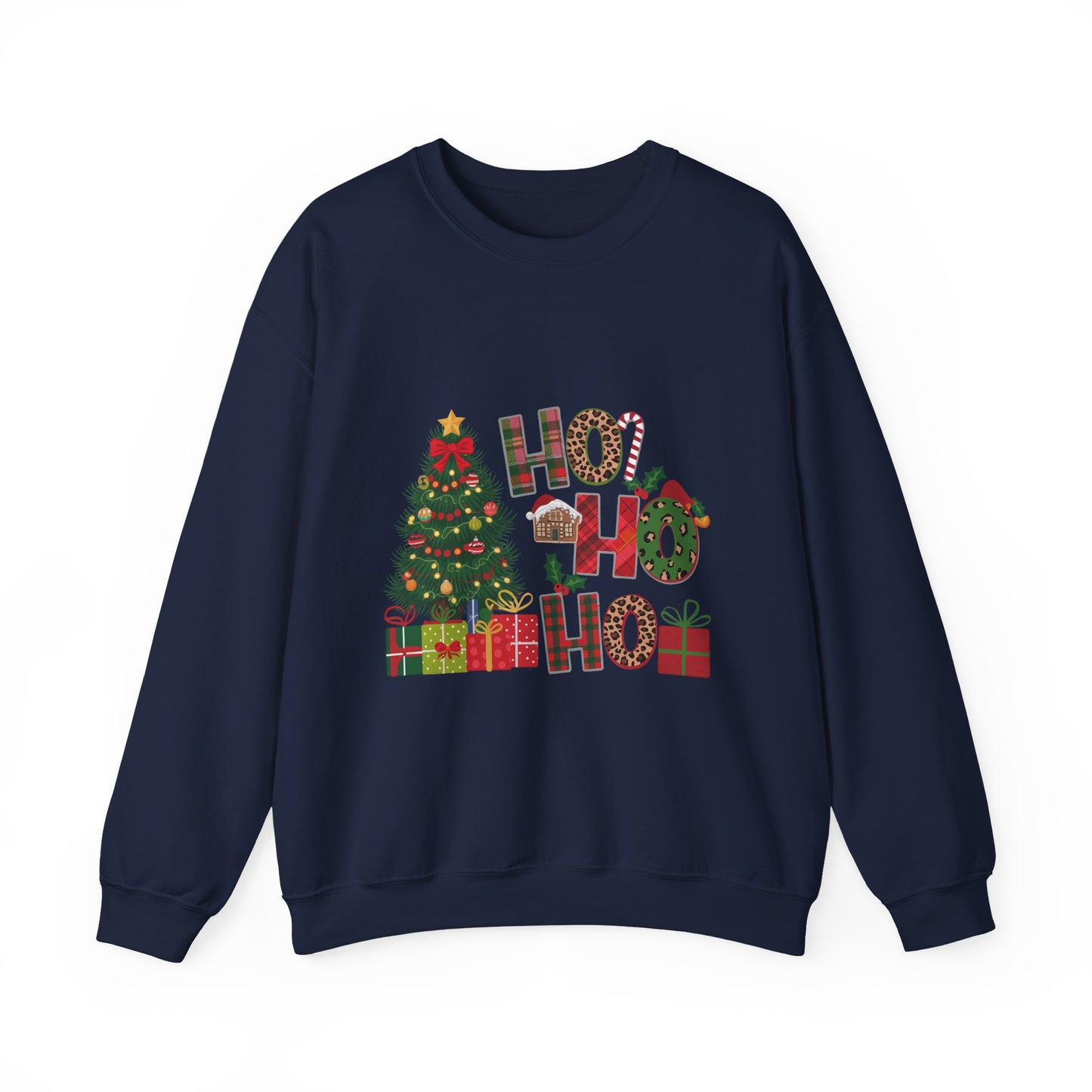 Ho Ho Ho Merry Christmas Sweatshirt, Holiday Crewneck Jumper, Xmas Pullover, Festive Winter Apparel, Cozy Christmas Gift