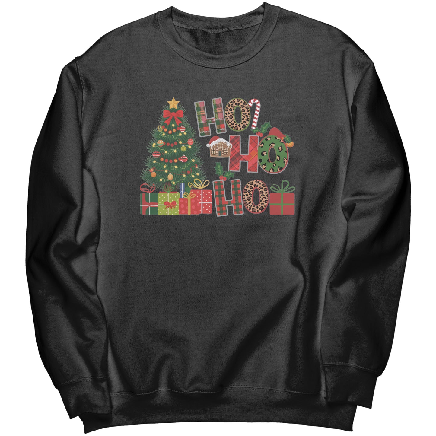 Ho Ho Ho Merry Christmas Sweatshirt, Holiday Crewneck Jumper, Xmas Pullover, Festive Winter Apparel, Cozy Christmas Gift