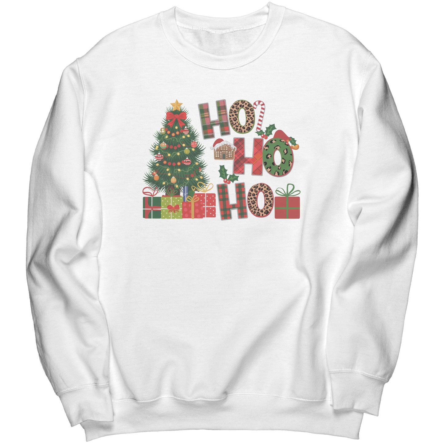 Ho Ho Ho Merry Christmas Sweatshirt, Holiday Crewneck Jumper, Xmas Pullover, Festive Winter Apparel, Cozy Christmas Gift