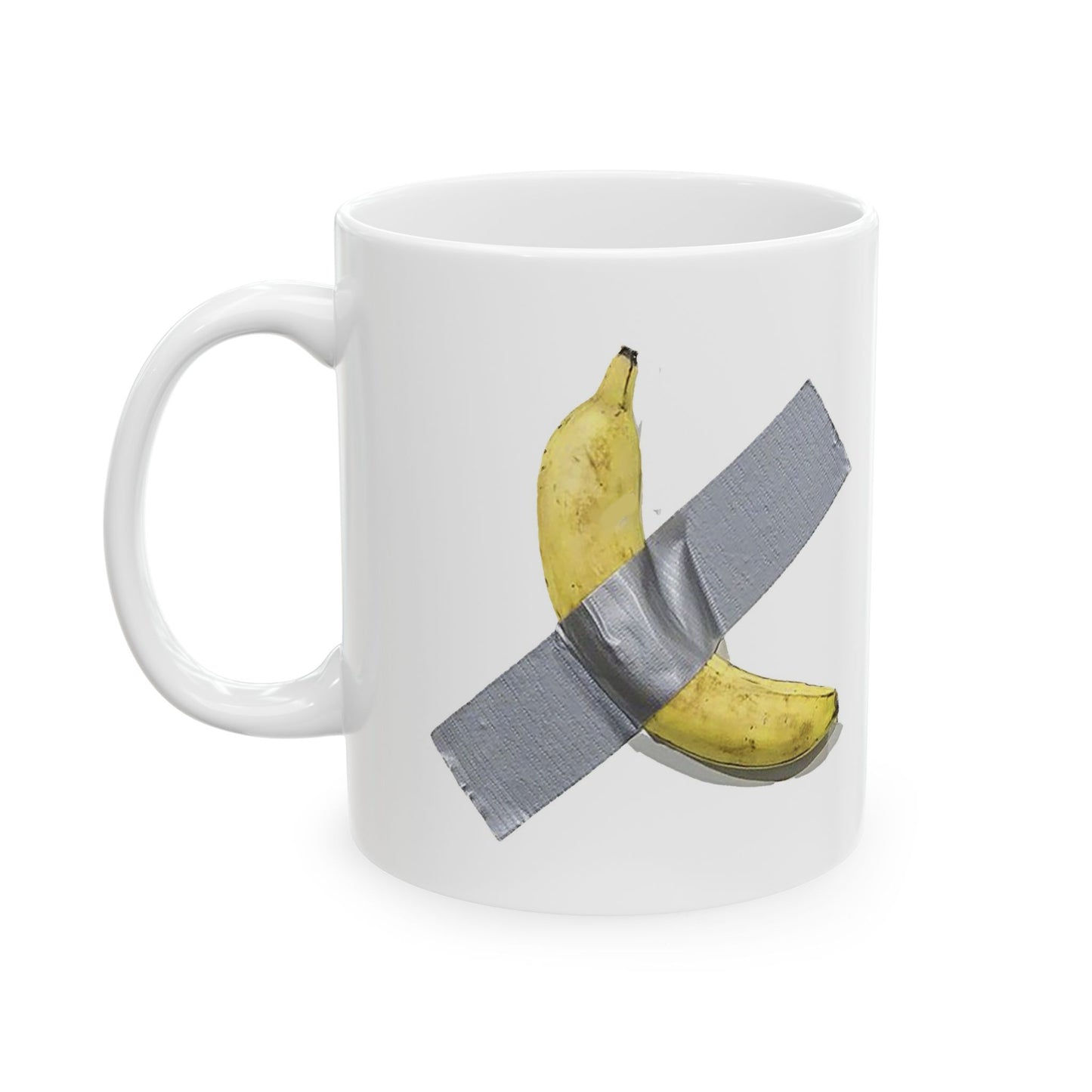 Banana Art 6 Million dollars, Ceramic Mug, Unique Coffee Cup, Art Lover Gift, Kitchen Decor, Novelty Tea Mug, Funny Banana Design