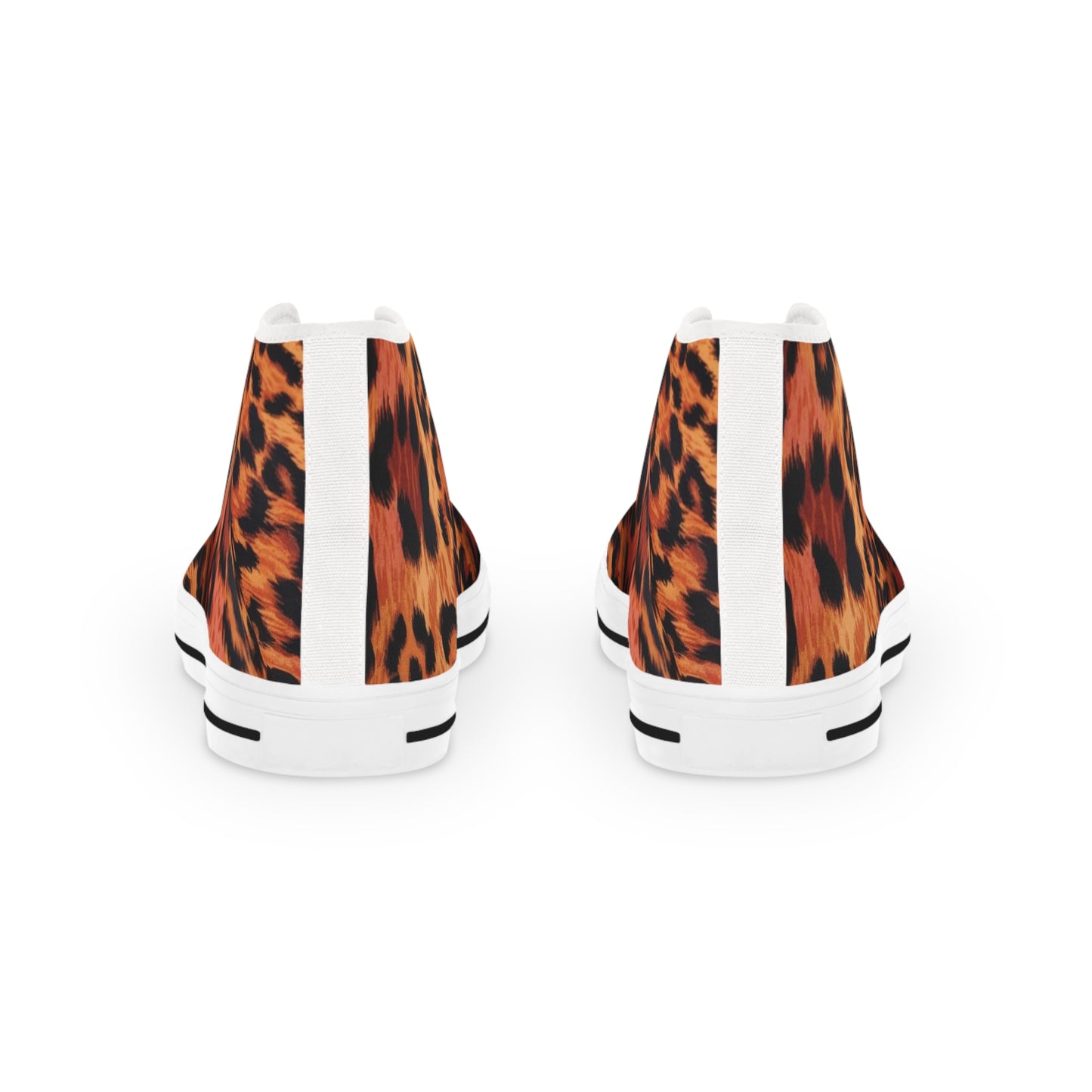 Funky Leopard Men's High Top Sneakers, Trendy Animal Print Trainers, Stylish Casual Shoes, Unique Fashion Sneakers, Cool Leopard Pattern