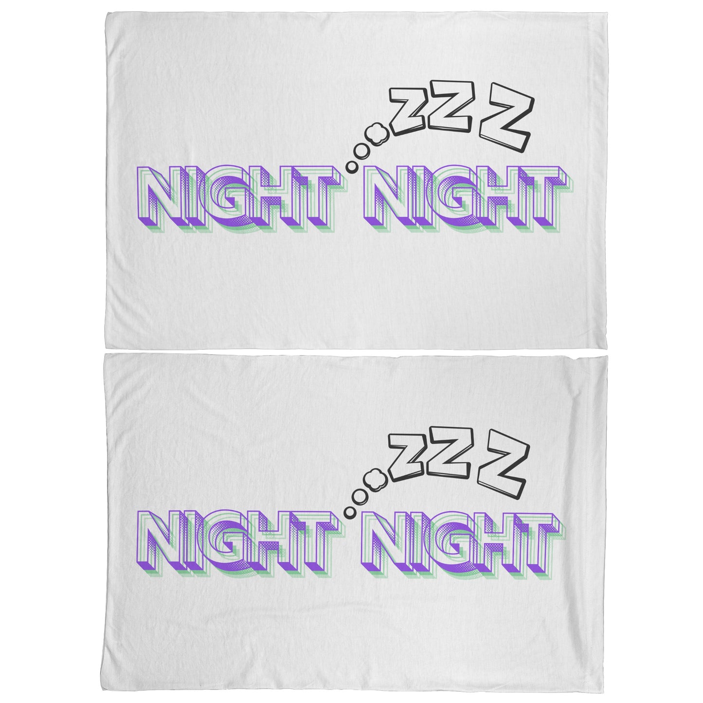 Night Night Microfiber Pillowcase, Sweet Dreams Bedding, Cozy Sleep Pillow Cover, Bedroom Decor Accent, Gift for Her,