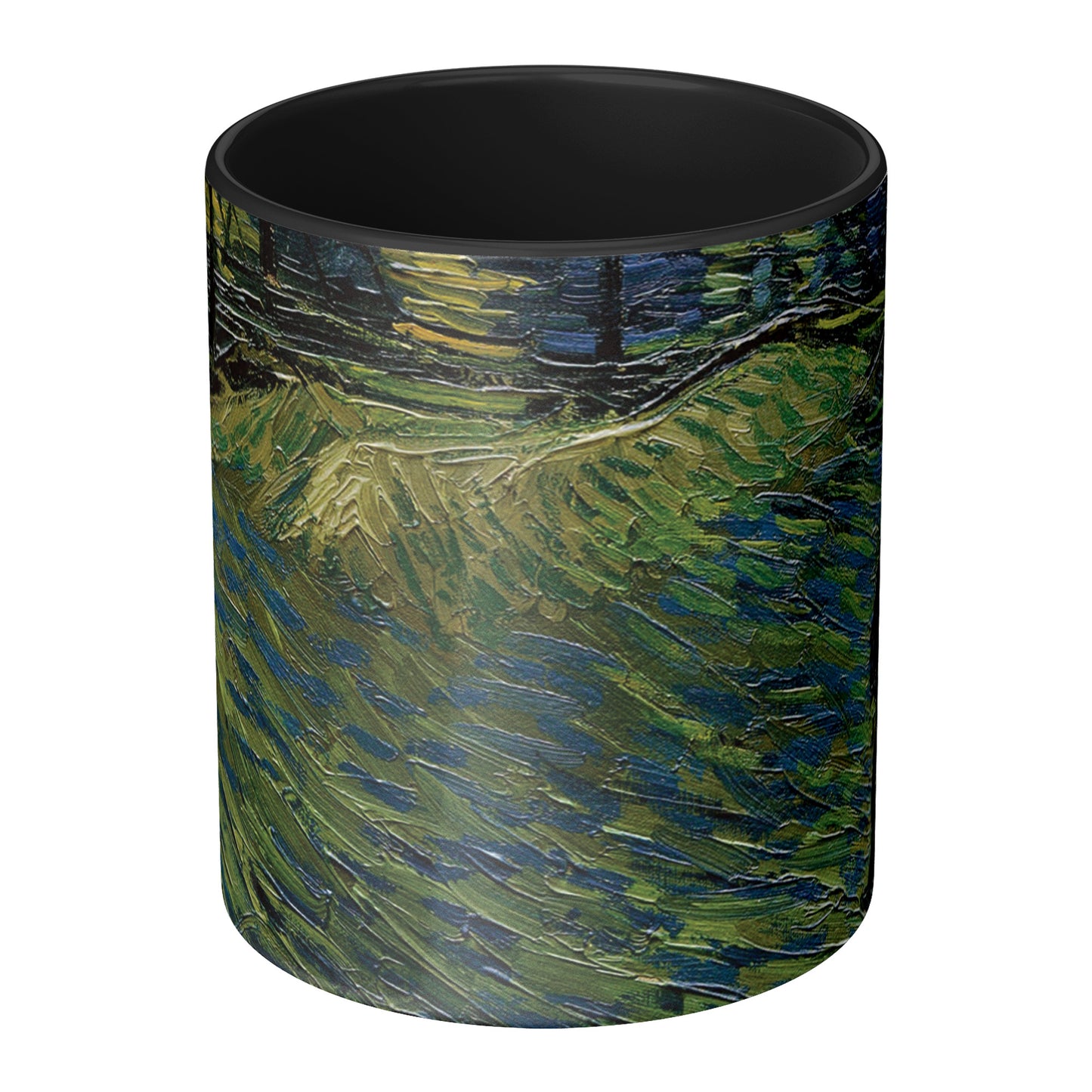 Starry Night Van Gogh Mug, Two-Tone Coffee Cup, Art Lover Gift, Unique Kitchen Decor, 11oz Ceramic Tea Mug, Astronomy Theme Drinkware