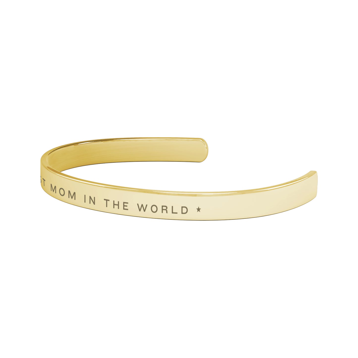 The Best Mom in the World Cuff Bracelet