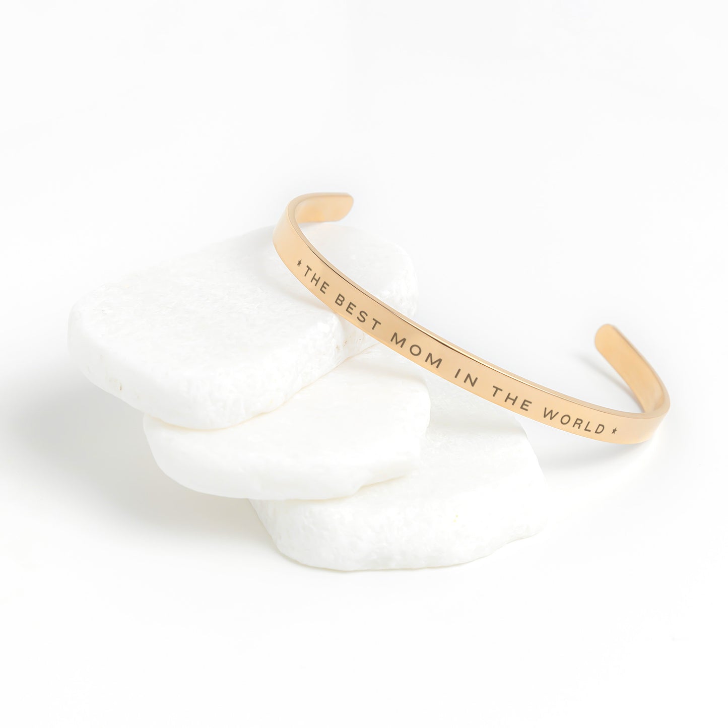 The Best Mom in the World Cuff Bracelet