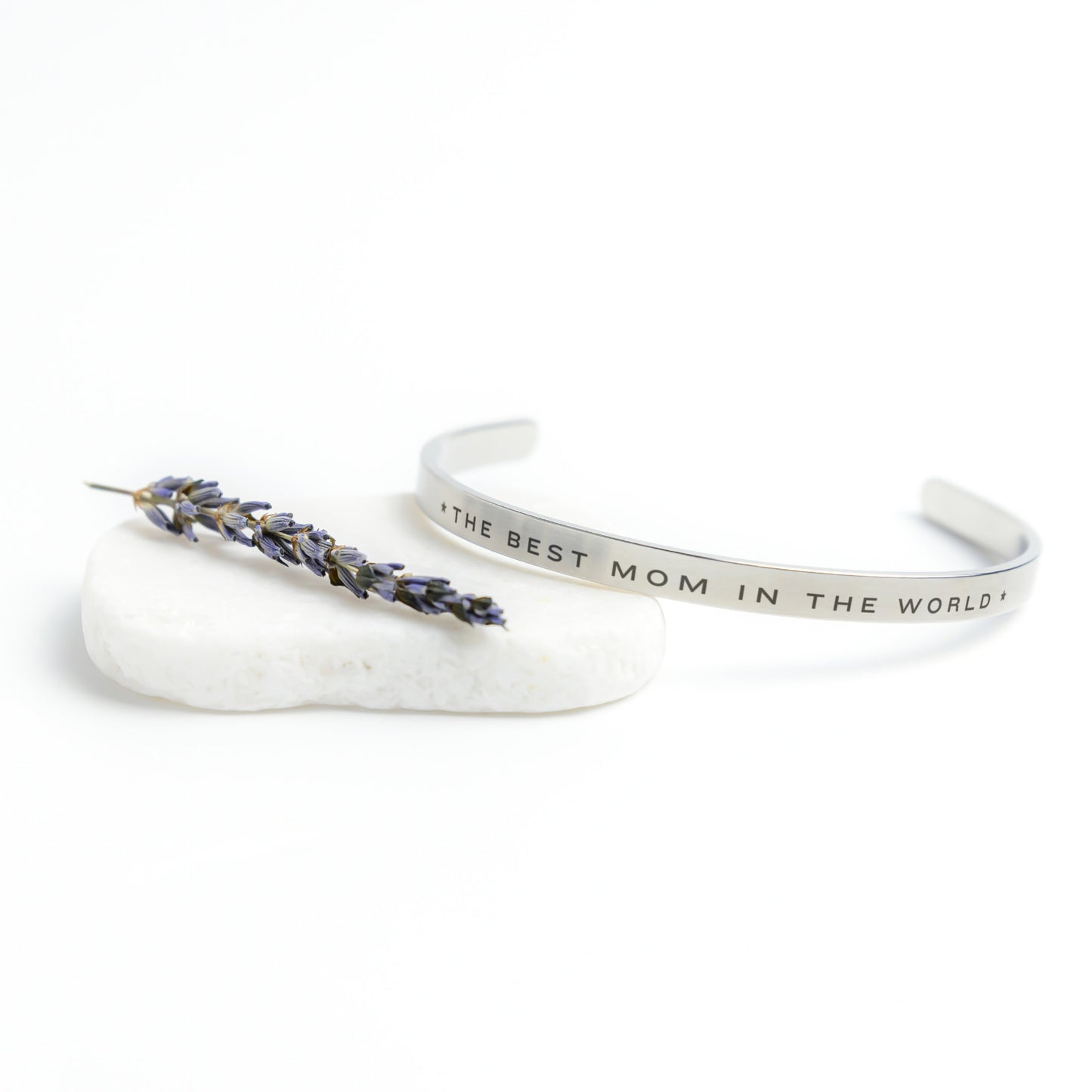 The Best Mom in the World Cuff Bracelet
