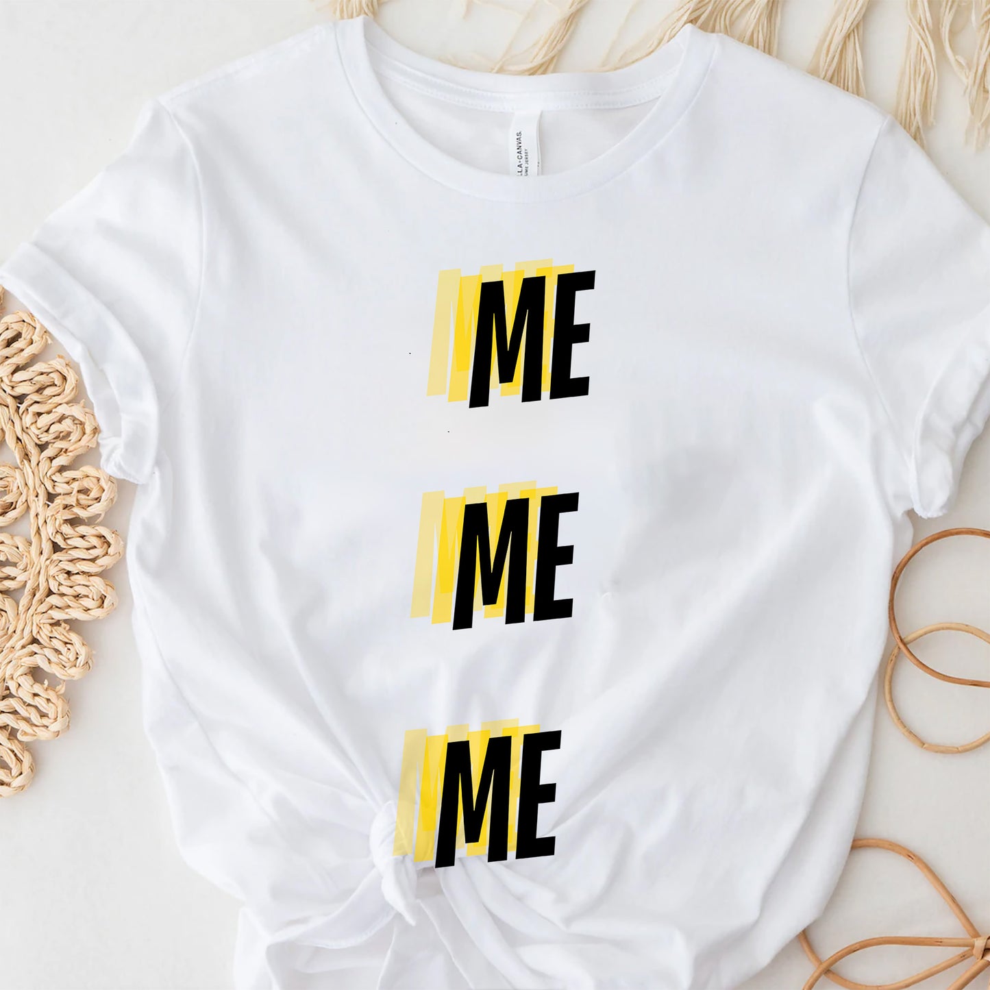 Me, Me, Me White T Shirt
