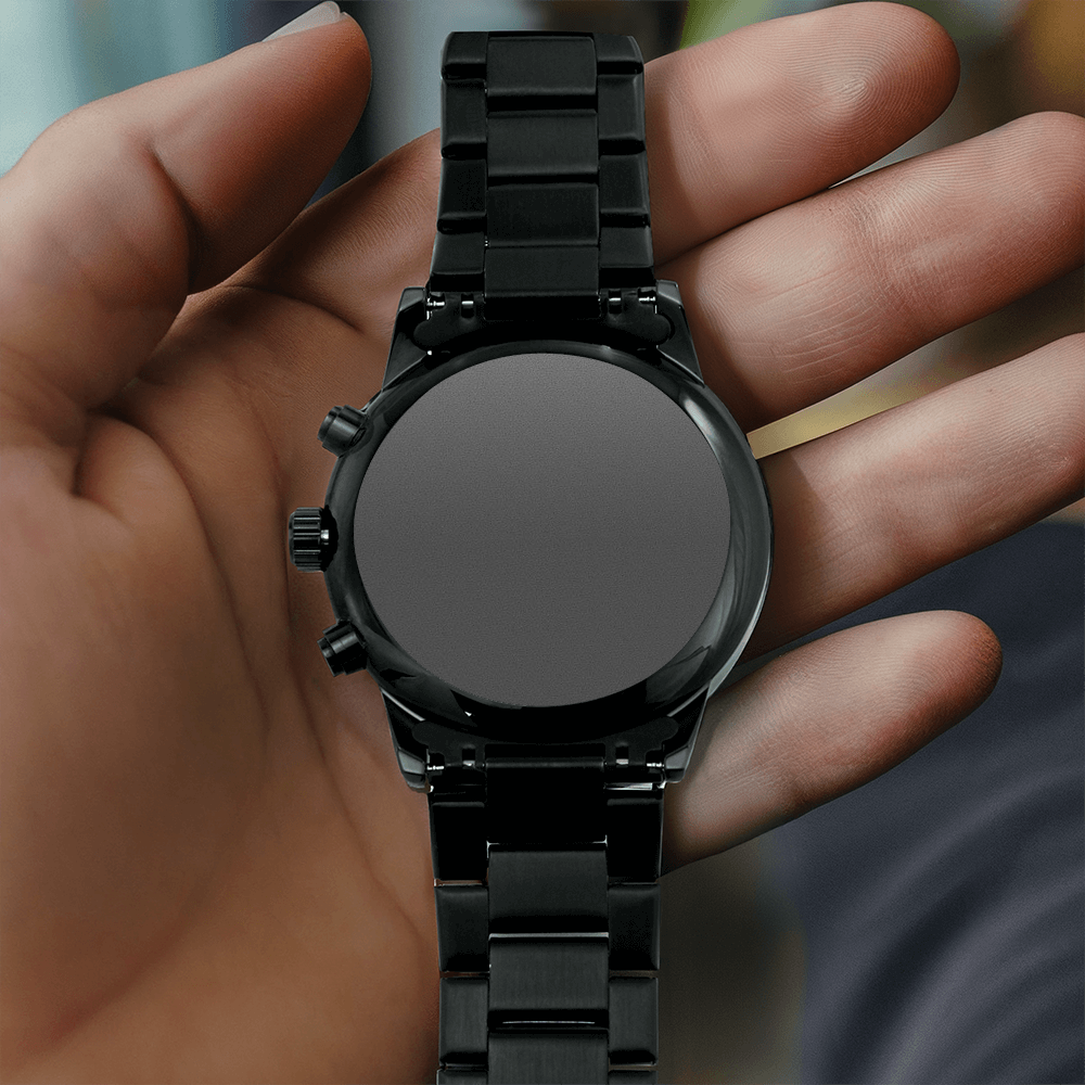 Love you Dad engraving on Beautiful Mans watch, ideal for Fathers Day, Birthday or just because you love him !