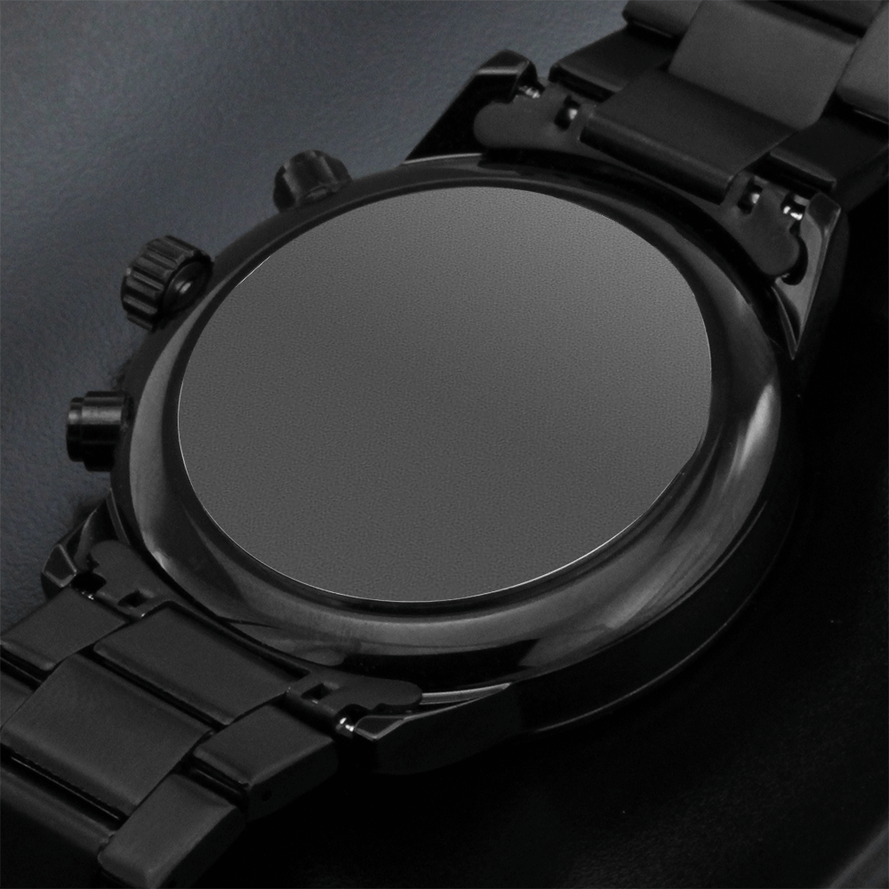 Love you Dad engraving on Beautiful Mans watch, ideal for Fathers Day, Birthday or just because you love him !