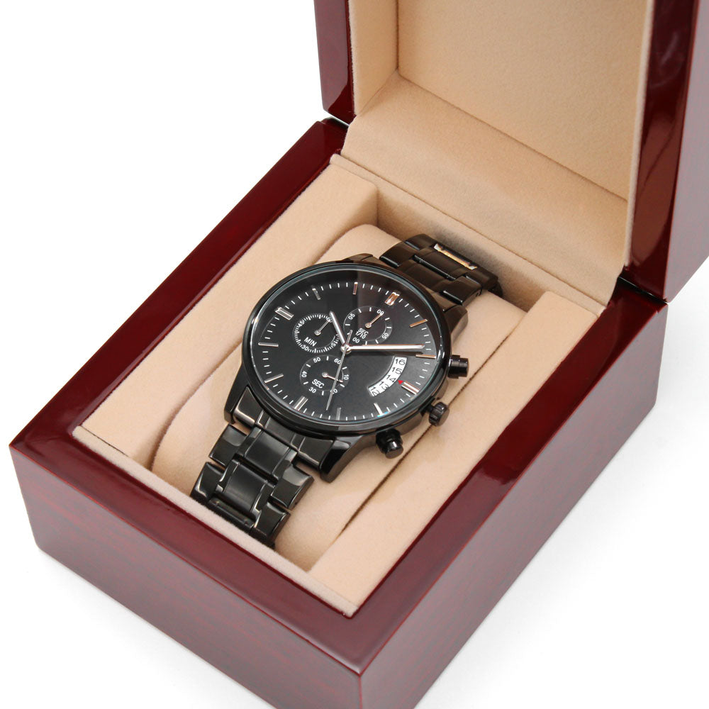 Love you Dad engraving on Beautiful Mans watch, ideal for Fathers Day, Birthday or just because you love him !
