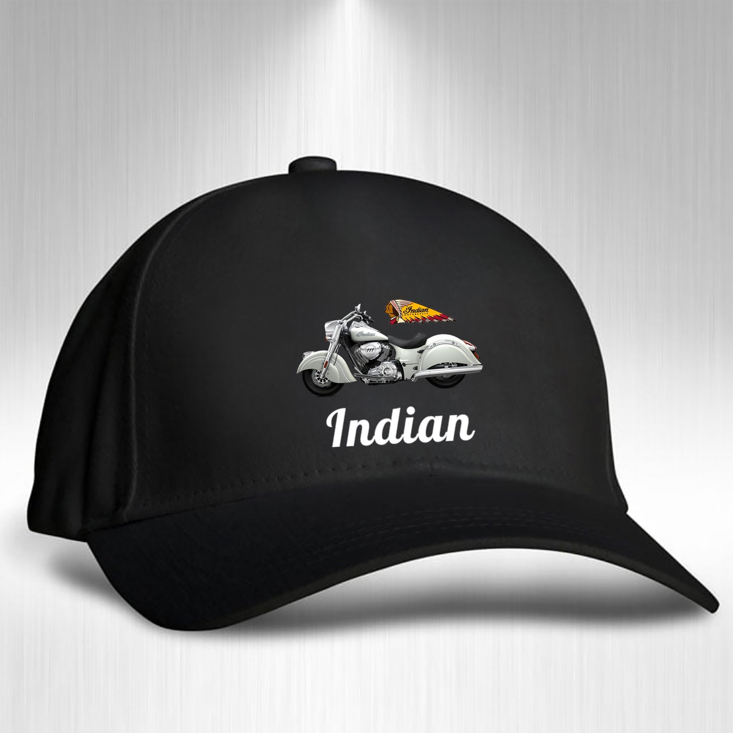 Classic Indian Motorcycle  Baseball Cap. gift for dad,