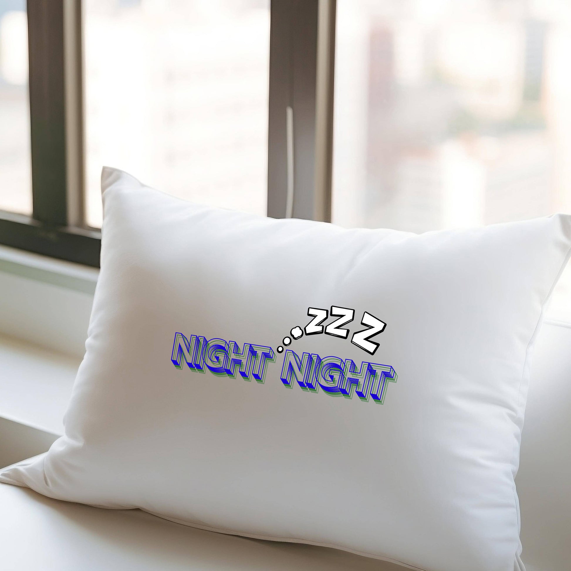 Night Night Microfiber Pillowcase, Sweet Dreams Bedding, Cozy Sleep Pillow Cover, Bedroom Decor Accent, Gift for Her,