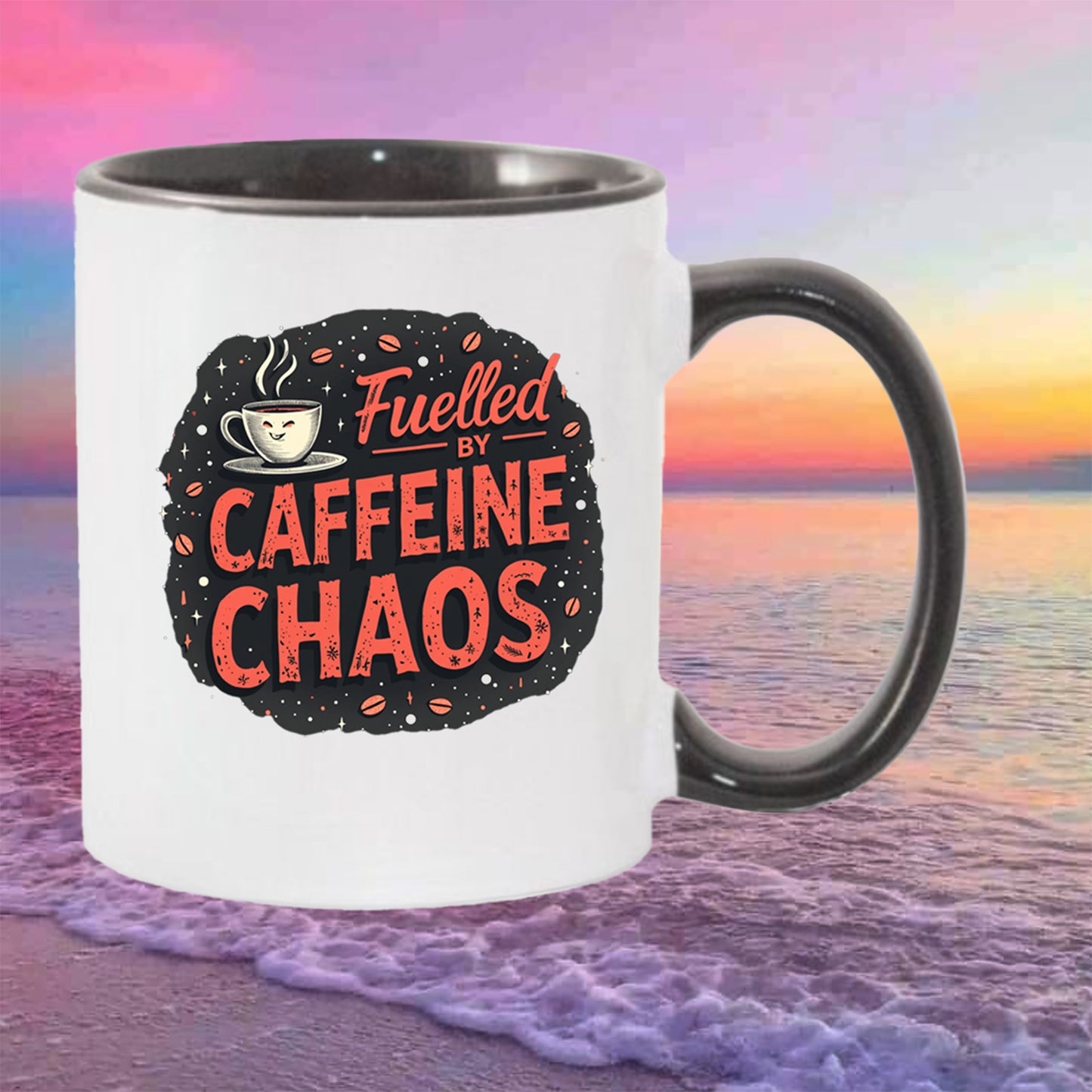 Fuelled by Caffeine Mug, Fuel Your Day, One Sip at a Time, Caffeine The Real MVP — Sip Accordingly Stay Fuelled,Stay Fuelled. Stay Focused.