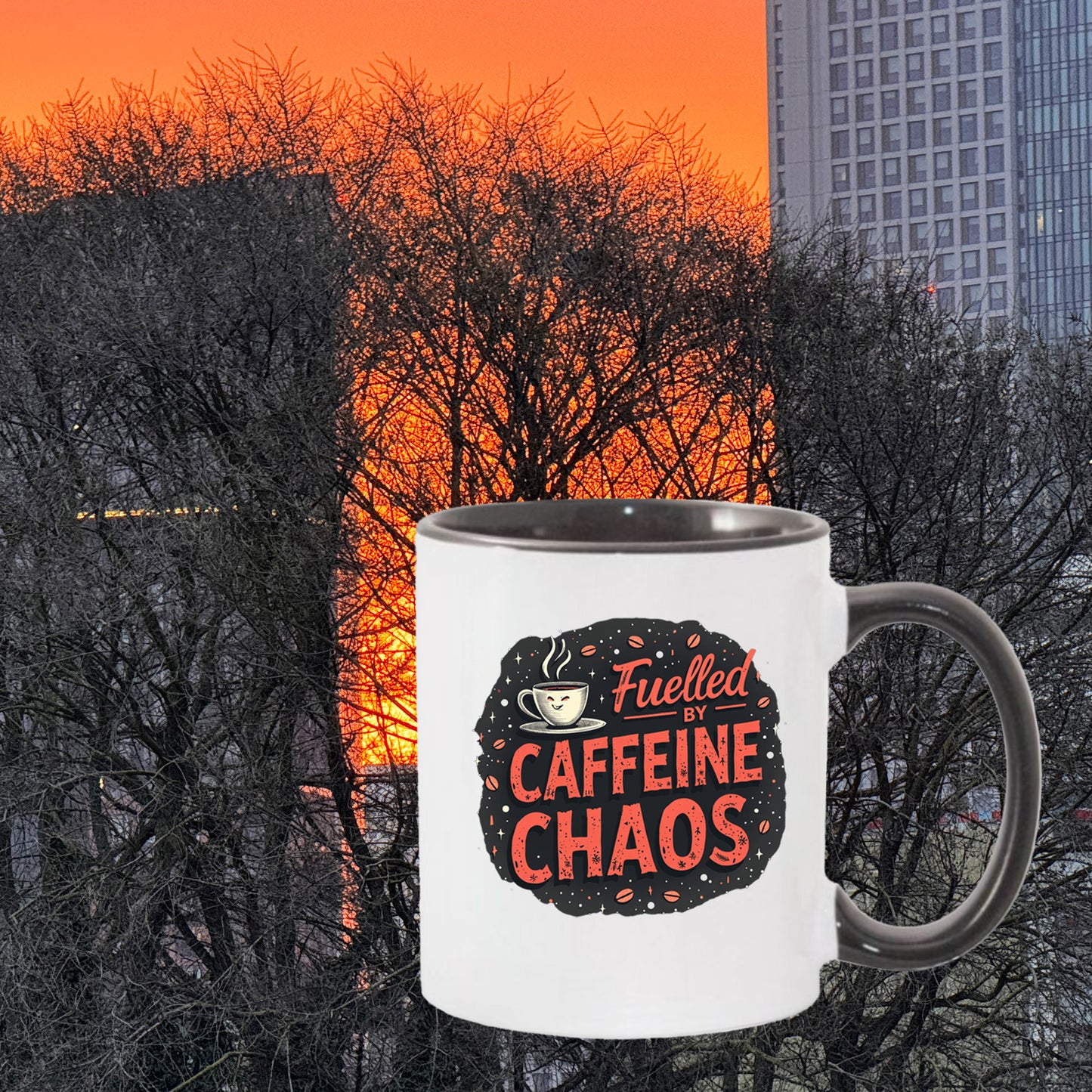 Fuelled by Caffeine Mug, Fuel Your Day, One Sip at a Time, Caffeine The Real MVP — Sip Accordingly Stay Fuelled,Stay Fuelled. Stay Focused.